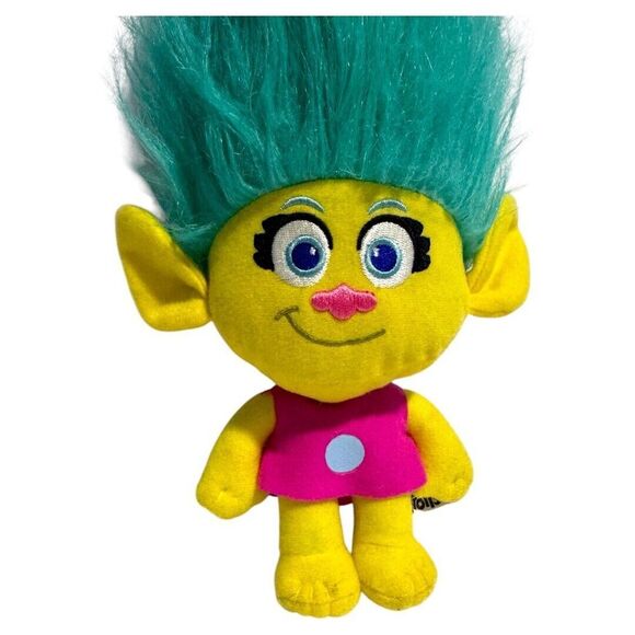 Trolls SMIDGE TROLL W/ LARGE TURQUOISE HAIR 18" Plush STUFFED ANIMAL Toy - Picture 2 of 5